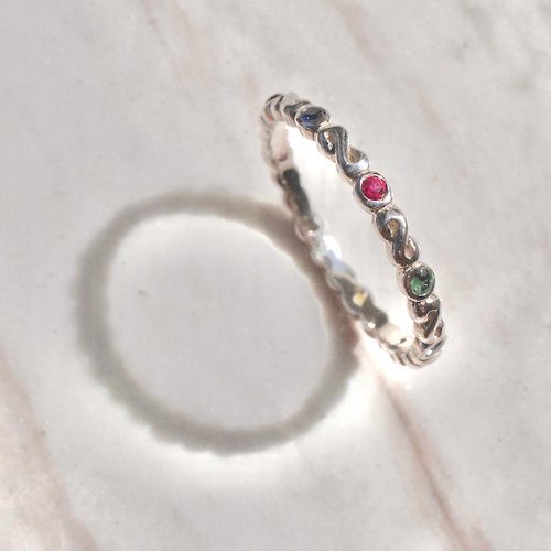 minimjewelry Naphao Kao Mini Infinity Ring 9 lucky gemstone ring #miniminfinity #minimNaphao R539