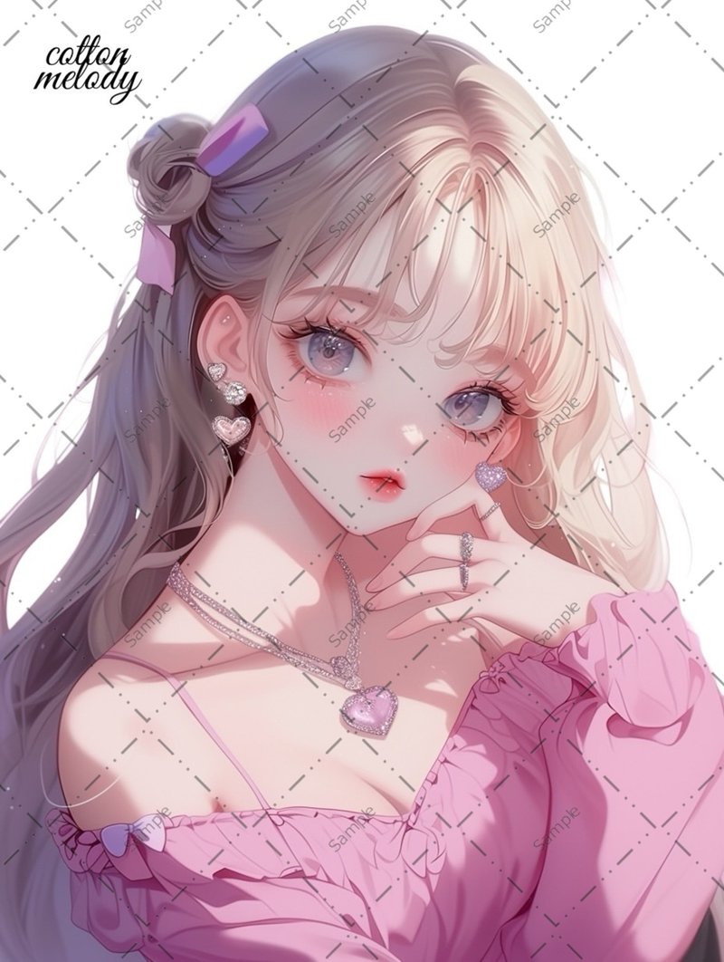 original sticker no.1266 人物ステッカー オリジナルステッカー 人物ステッカー 女の子ステッカー オリジナル人物ステッカー - 貼紙 - 紙 