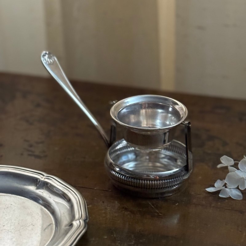 50516- 經典古董鍍銀濾茶器 - 茶壺/茶杯/茶具 - 銀 