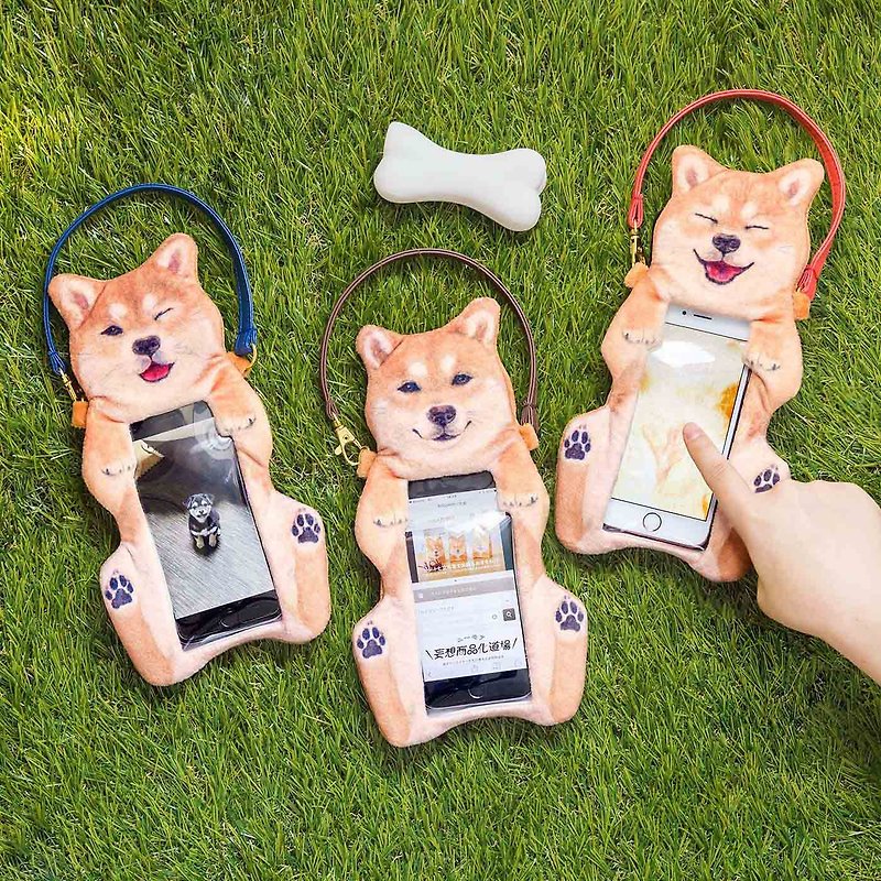 【YOU+MORE!】Touch the Shiba Inu mobile phone case - Other - Polyester Multicolor