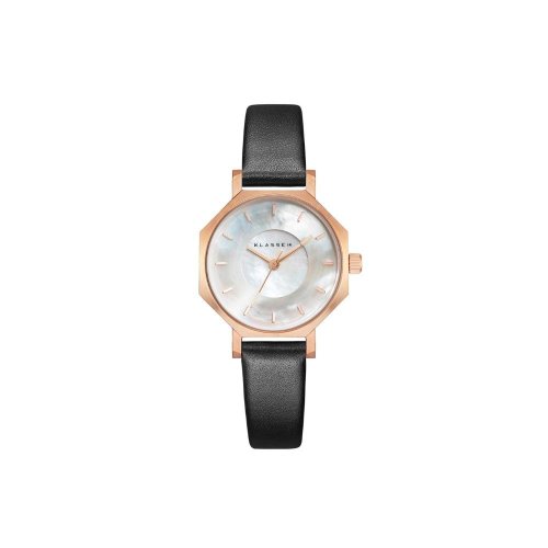 KLASSE14 Volare Mother Of Pearl 珍珠白色皮革錶帶手錶 28mm