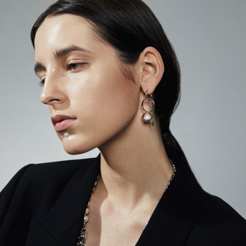 Agaric Garden 海神之眼珍珠戒指耳環 兩用設計 pearl multifunctional jewelry