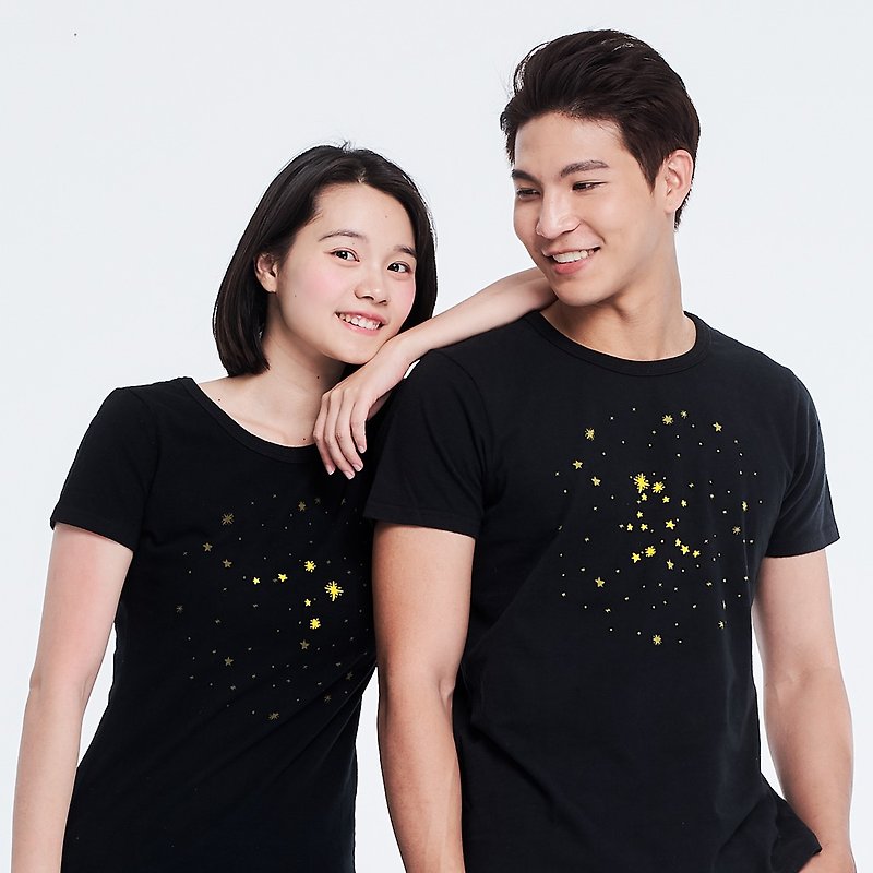 Valentine's Day Gift - Star sign Constellation Honey Peach Cotton Sweet Lovers T - Women's T-Shirts - Cotton & Hemp Black