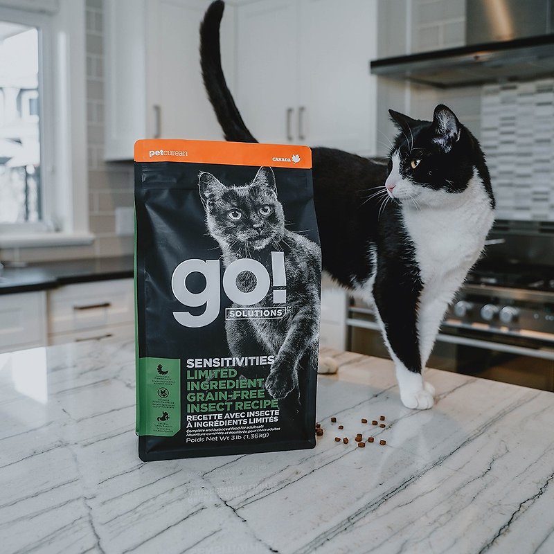 [Cat staple food] go! Black soldier fly grain-free adult cat hypoallergenic series grain-free cat food - อาหารแห้งและอาหารกระป๋อง - อาหารสด 