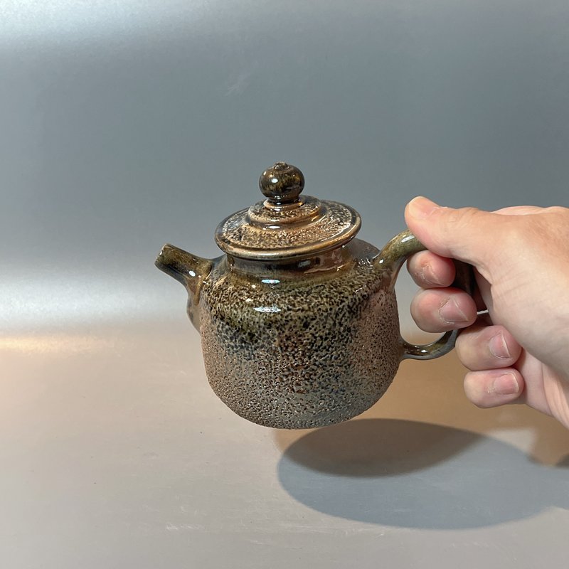 柴燒金彩冰煙茶壺 / 冰煙壺容量200cc /  小平凡手作 - 茶壺/茶杯/茶具 - 陶 