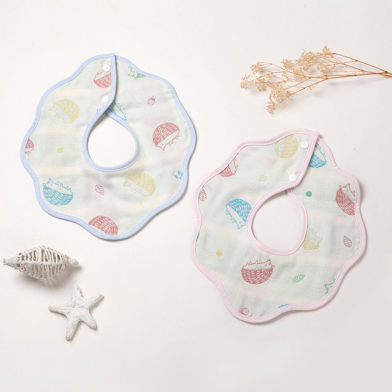 360 Degrees Double-Sided Cotton Baby Bib - ผ้ากันเปื้อน - ผ้าฝ้าย/ผ้าลินิน หลากหลายสี