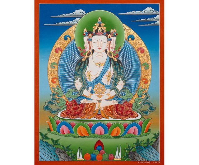 大日如来　宝石仏画 仏画ポスター 大日如来 - 横浜中華街天宝堂本店