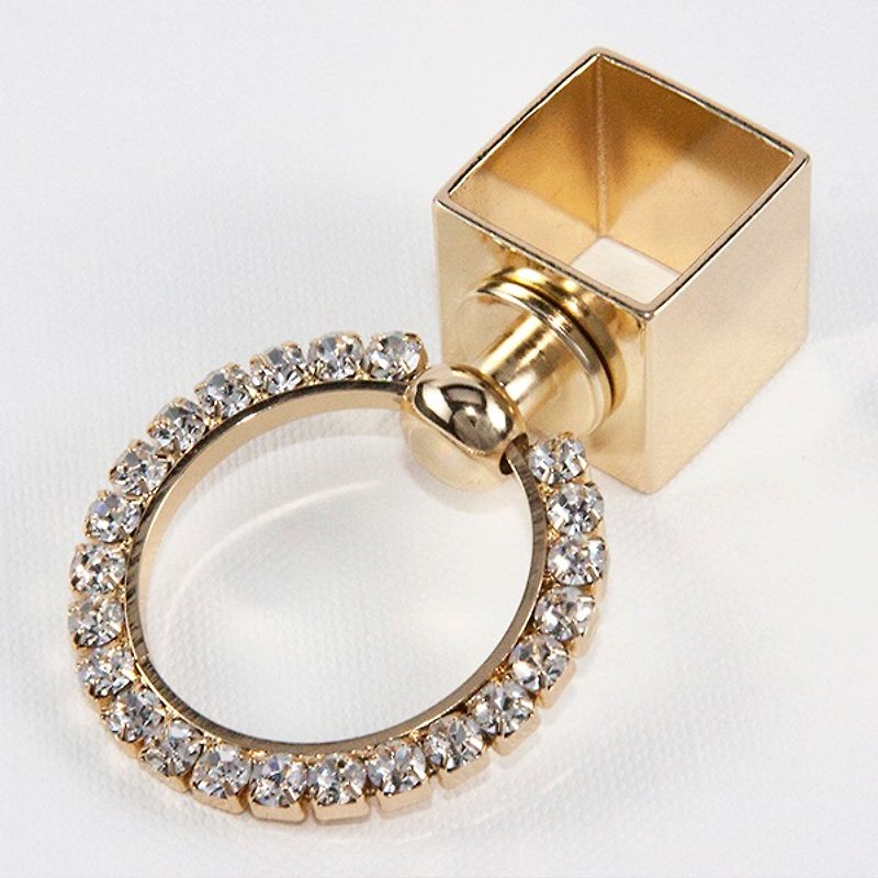 Glitter Series—Moonnight Ring—Gold - แหวนทั่วไป - โลหะ สีทอง