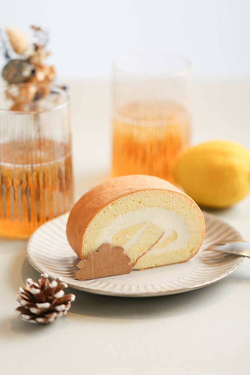 黃金柚子卷 - 蛋糕/甜點 - 新鮮食材 橘色
