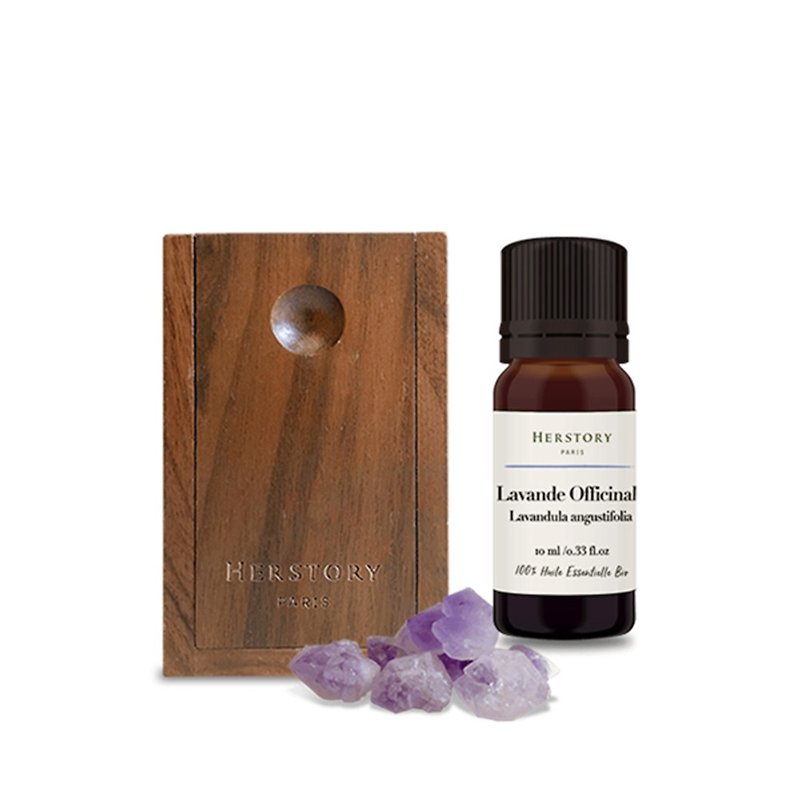 【HERSTORY】Top Crystal Diffuser Gift Box - Provence Lullaby - Fragrances - Wood Brown