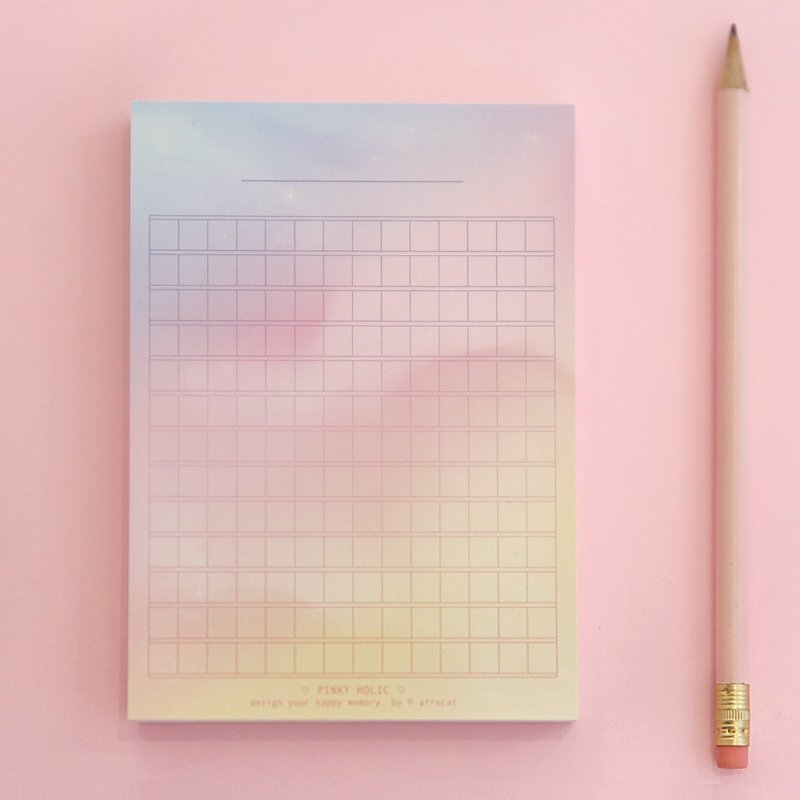 PINKY HOLIC LETTER PAD_ver.4 Sunset starlight (manuscript paper) - Sticky Notes & Notepads - Paper 