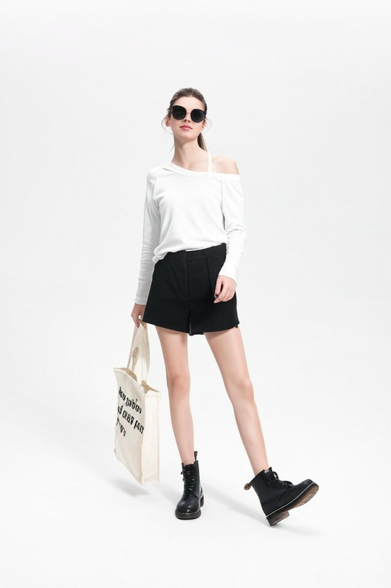 Selena Off Shoulder Sweater - 女運動上衣/背心 - 其他材質 