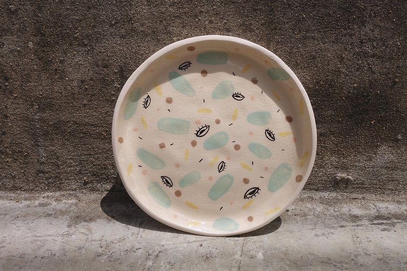 Ceramic plate many eye in many colour  :) - Pottery & Ceramics - Pottery Multicolor