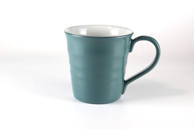 加雅美　マグカップ　ミント - 咖啡杯 - 陶 藍色