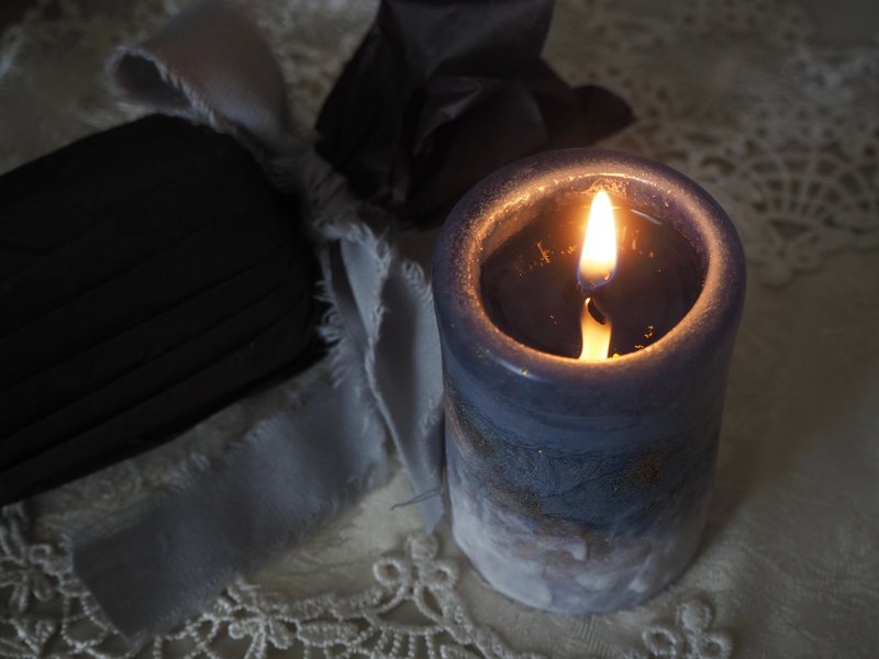 Snow night -setsuya- - Candles & Candle Holders - Wax Blue