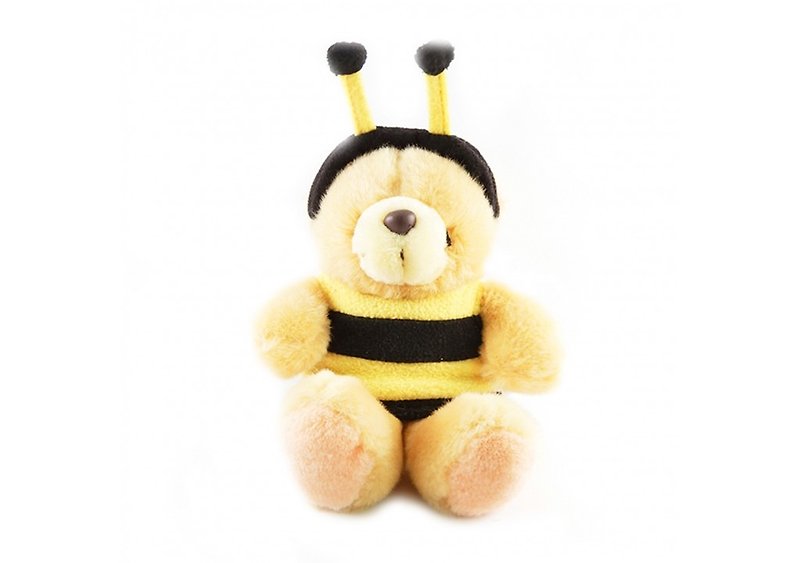 Bees Bear | FF 8-inch nap Bear doll - Pillows & Cushions - Other Materials Gold