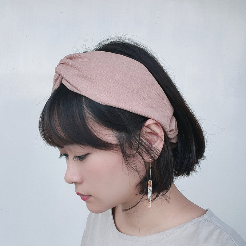 Strawberry sparkling Elastic hairband - Hair Accessories - Cotton & Hemp Pink