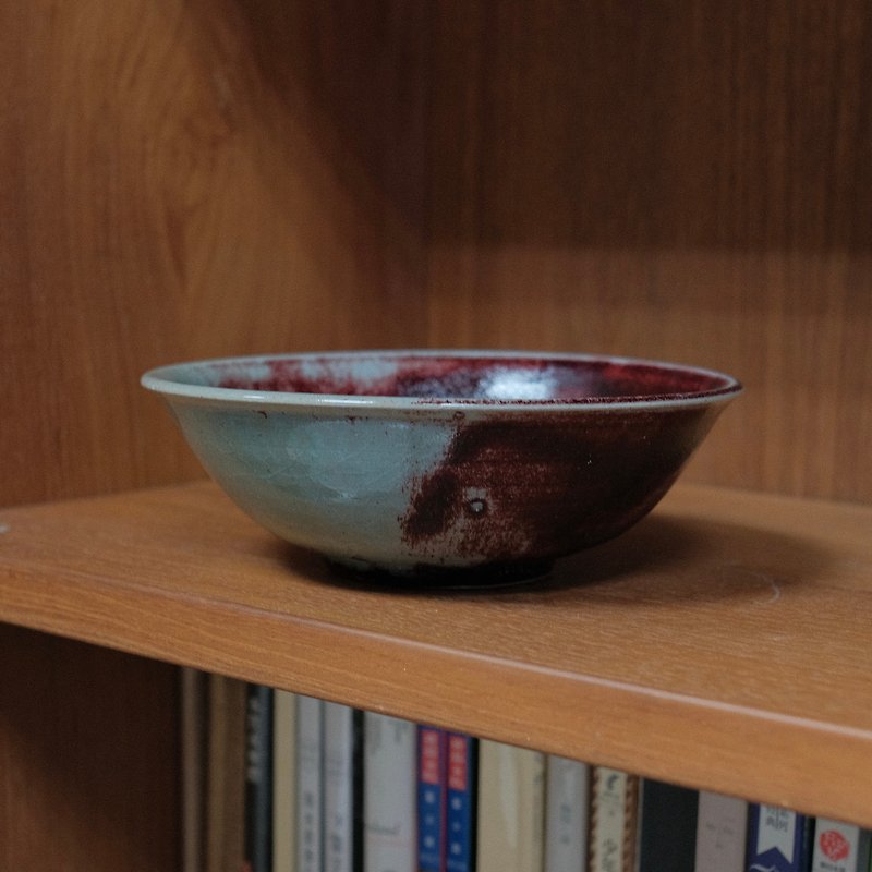 Bronze Red Soup Bowl - Bowls - Pottery Red