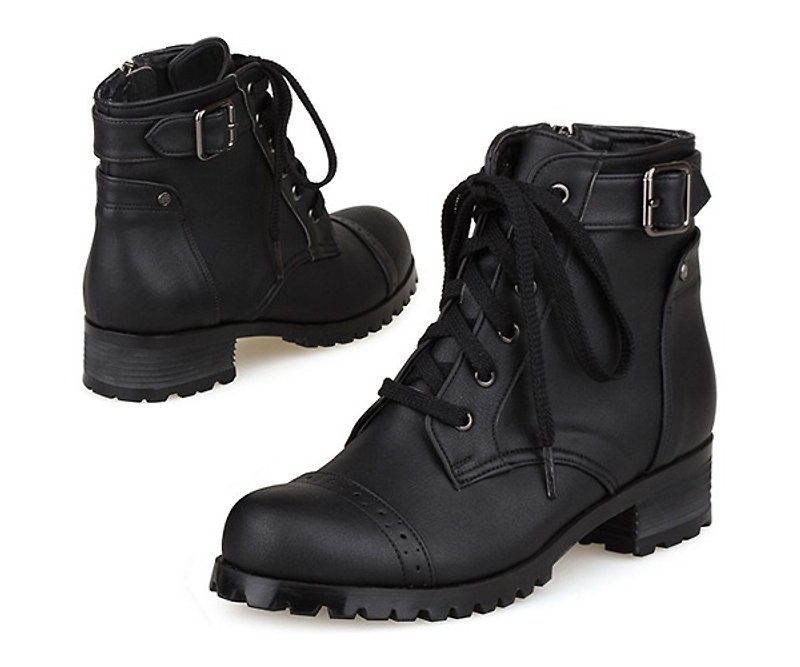 NEW SPRING - SPUR Biker walker Boots EF7072 BLACK - Women's Casual Shoes - Other Materials 