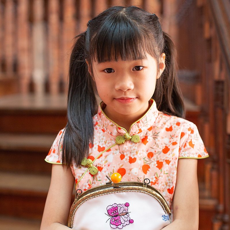 Children's cheongsam ancient style four seasons Meilan Caiti - Qipao - Cotton & Hemp Multicolor