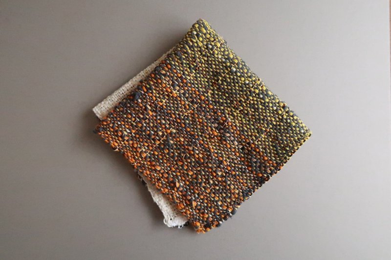 Handkerchief54　Day and Night　cotton　gift - 手帕 - 棉．麻 橘色