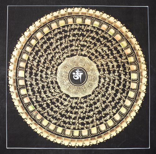 Boudha Stupa Thanka Centre 家居裝飾的咒語曼陀羅唐卡繪畫