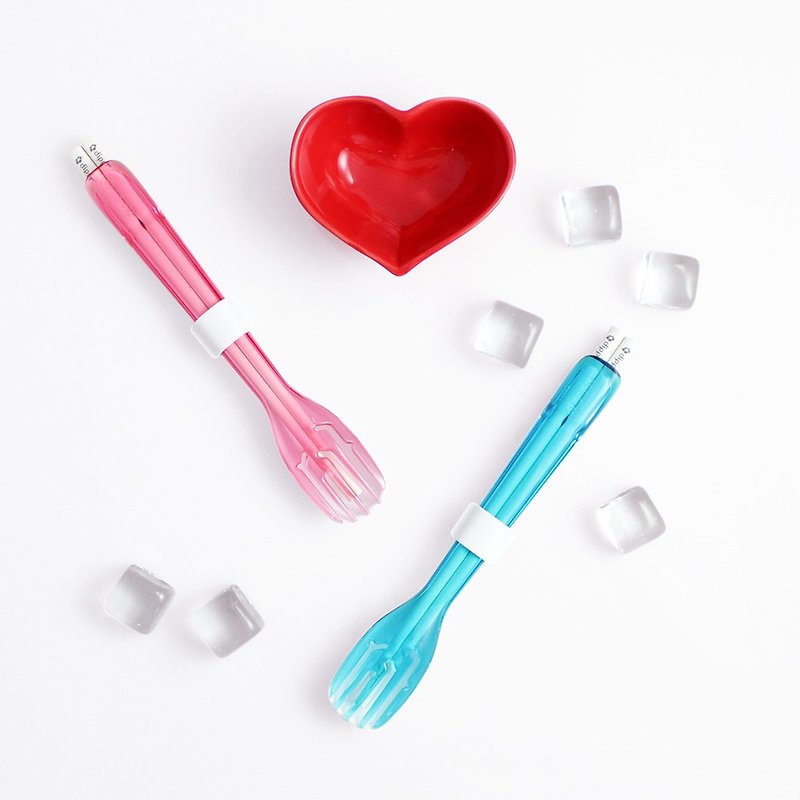 dipper Valentine Limited 3-1SPS tableware chopsticks spoon fork into 2 groups of people -6 porn Day gifts Recommended - Mugs - Pottery Multicolor