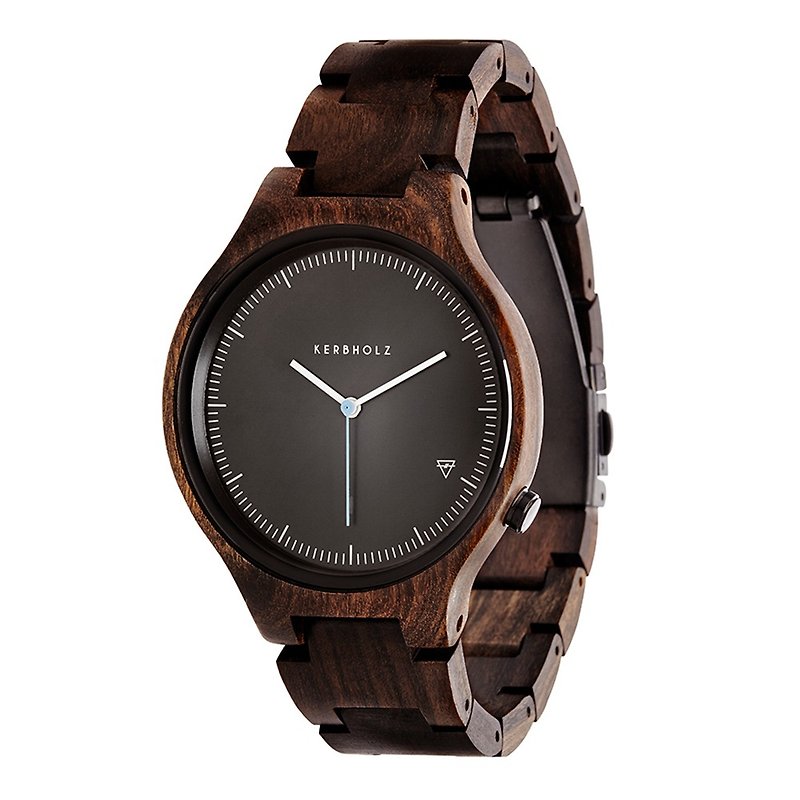 KERBHOLZ-Wooden watch-LAMPRECHT-Sandalwood (neutral) (41mm) - Women's Watches - Wood Brown