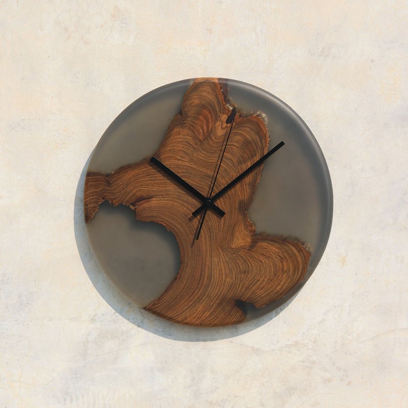 New Land - Art wall clock - Clocks - Wood Transparent