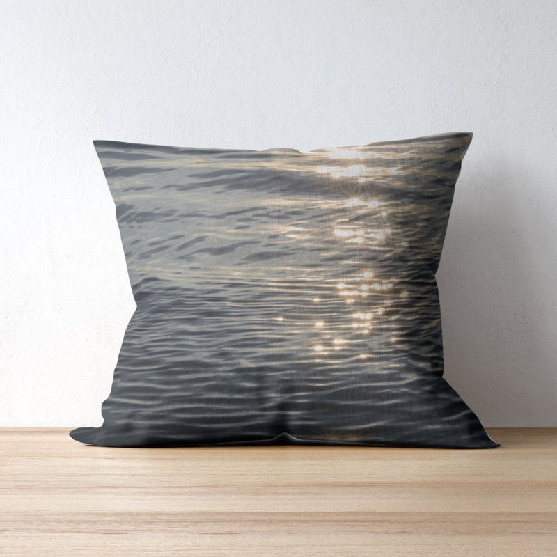 Twinkling Blue Sea Cushion Cover - gussurï - Pillows & Cushions - Polyester Multicolor