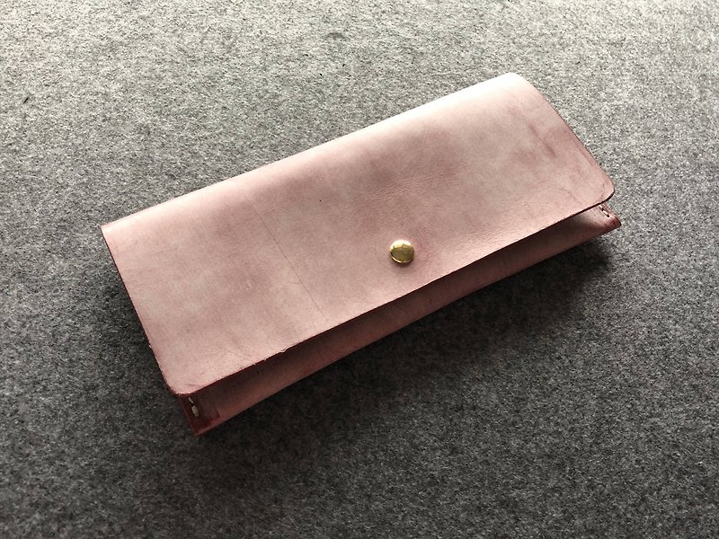 [Noname] Minimalist and Thin Long Clip (Rose Red) - Wallets - Genuine Leather 