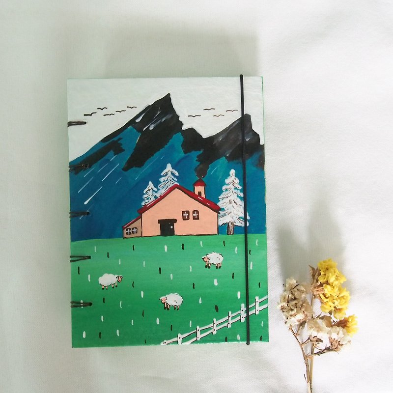 My peaceful house. Notebook Handmadenotebook Diary 筆記本 - Notebooks & Journals - Paper Green