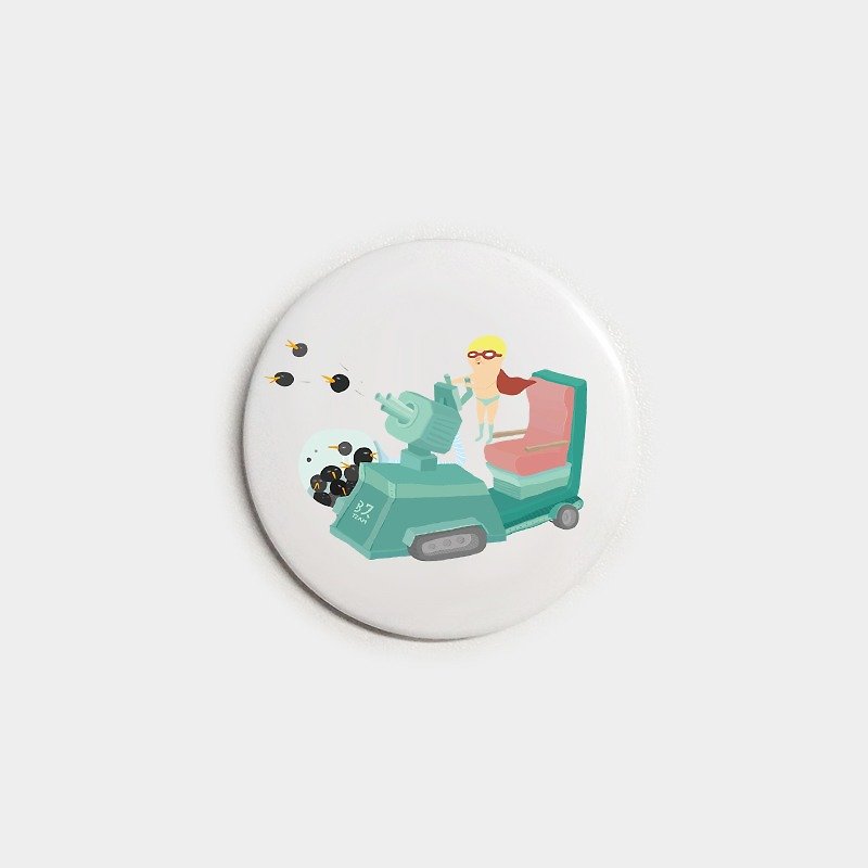 JinJin badge / magnet - dream emission (5.8cm) - Badges & Pins - Other Metals White