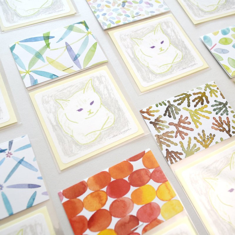 ステッカー大　猫 | 和紙素材 手帳 コラージュ素材 | 2枚入り - 貼紙 - 紙 