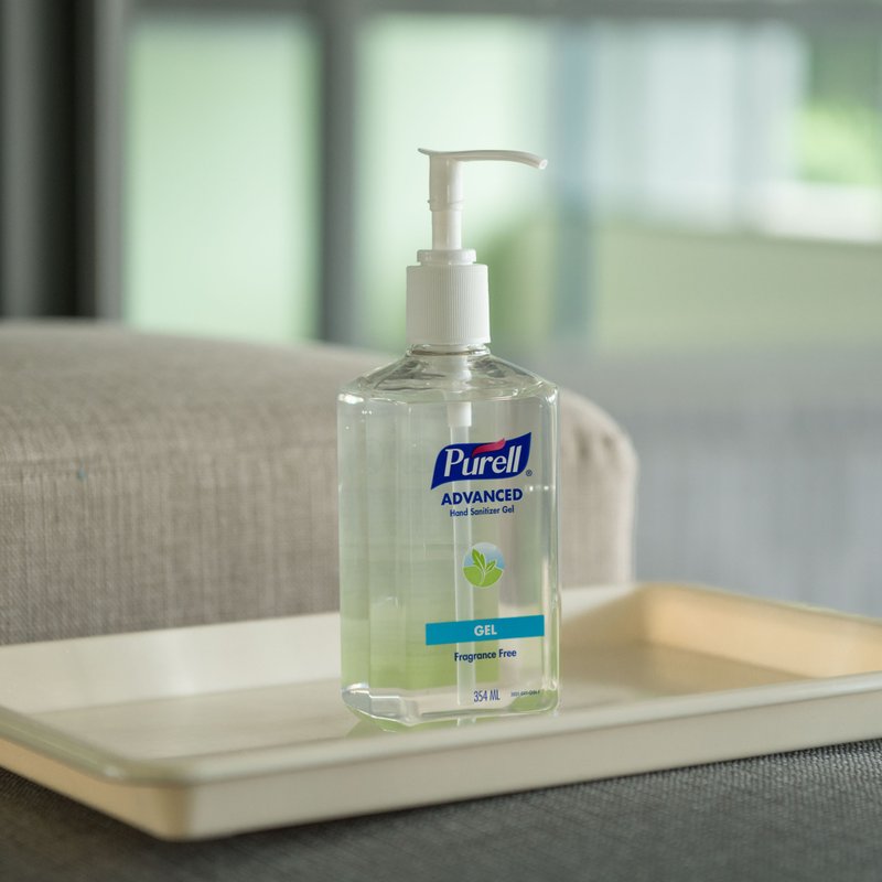 PURELL Advanced Hand Sanitizer Gel 354ML - ผลิตภัณฑ์ล้างมือ - สารสกัดไม้ก๊อก สีน้ำเงิน