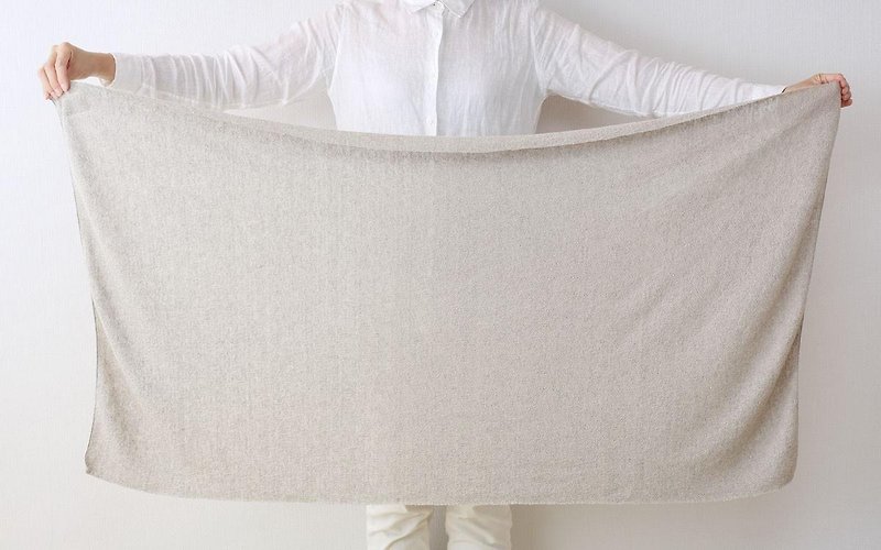 Linen Knit Bath Towel - ผ้าขนหนู - ผ้าฝ้าย/ผ้าลินิน สีกากี