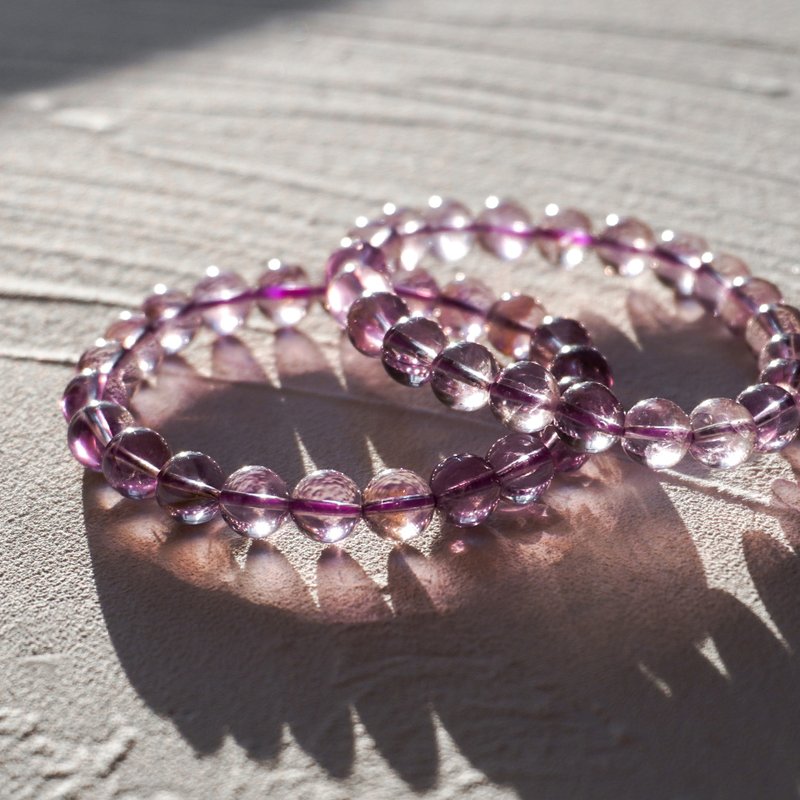 Sheer Lavender Amethyst Crystal Bracelet - สร้อยข้อมือ - คริสตัล สีม่วง