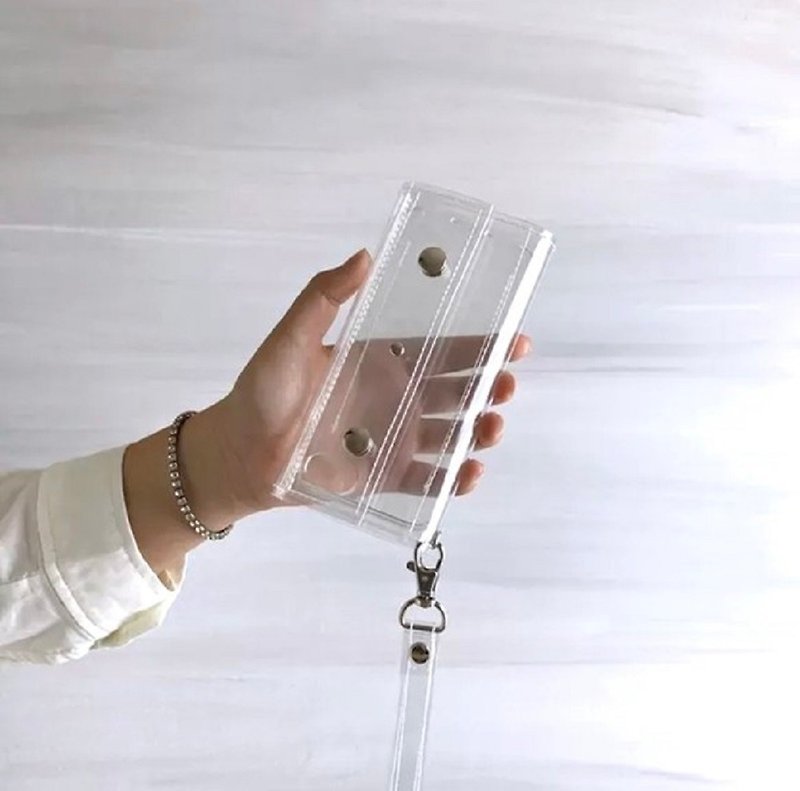 スケルトン クリアiPhoneケース　透明手帳型スマートフォンケース - スマホケース - その他の素材 透明