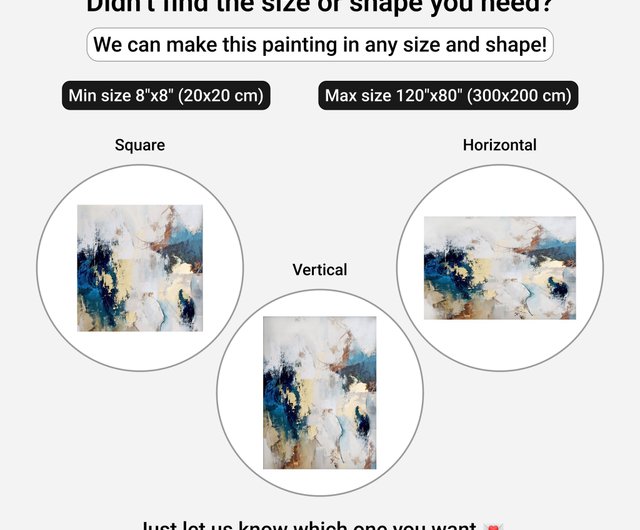 青緑の抽象画 | 抽象的な青緑の壁アート | 調和 3 - ショップ