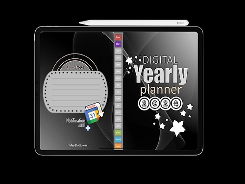 studiowin0871146299 Studiowin-Product 5-Business Yearly Planner 2024-Upgrade-Black