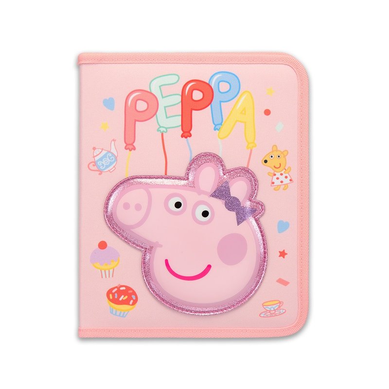 粉紅豬小妹聯名 多功能創意文具袋(11件文具組)-佩佩豬 - 鉛筆盒/筆袋 - 其他材質 粉紅色