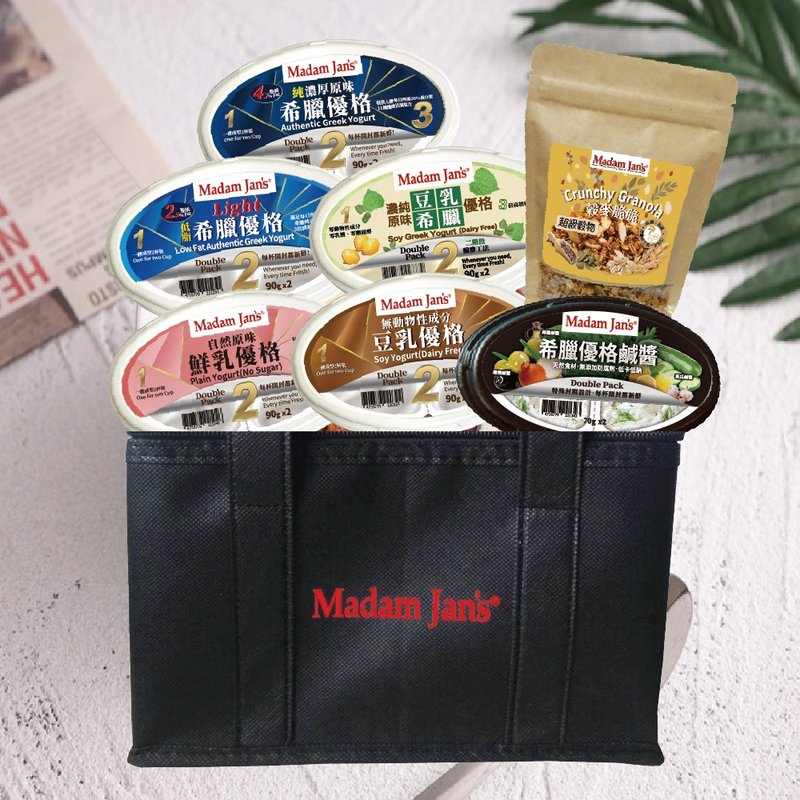 Madam Jan Mixed Yogurt Tasting Pack (with Free Cooler Bag) - โยเกิร์ต - อาหารสด ขาว