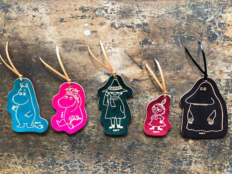 #Finished Product Manufacturing Hand-dyed MOOMINx Hong Kong-made leather Moomin series bookmarks are officially authorized - ที่คั่นหนังสือ - หนังแท้ หลากหลายสี