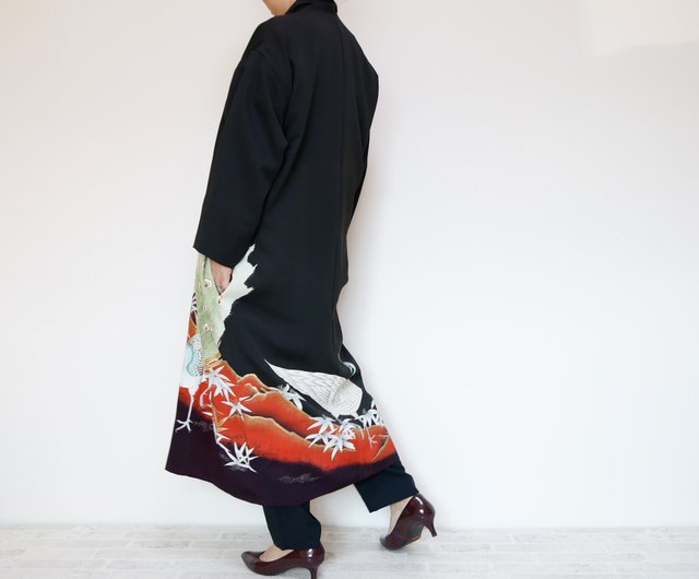 KIMONO LONG Coat -留袖を使ったドレスコート 1点ものです 着物