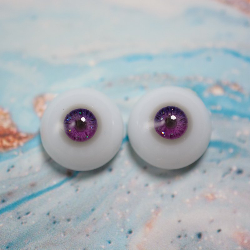 (Instock) bjd eyes 5/14 mm - Stuffed Dolls & Figurines - Resin Purple