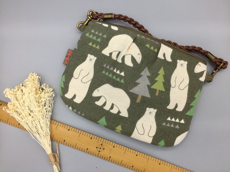 Discontinued-Emily Liang Exclusive Ordering Area-Ping An Package 4 Into- - Messenger Bags & Sling Bags - Cotton & Hemp Green