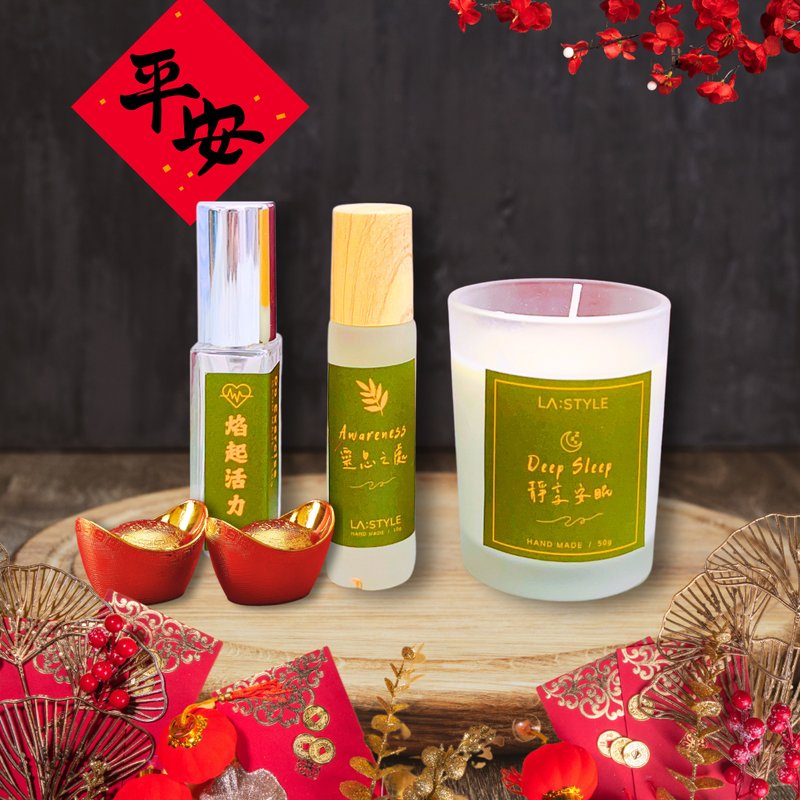 Enron Wealth Group | Essential Oil Candle + Essential Oil Fragrance Spray + Essential Oil Roller Ball - Fragrances - Other Materials 