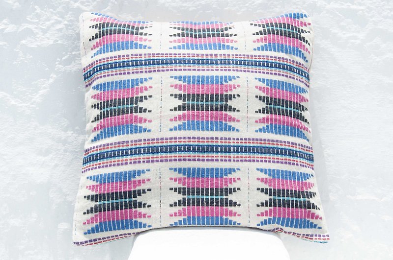 Hand-woven cuddle pillowcase, cotton cuddle pillowcase, woven cuddle pillowcase, handmade cuddle pillowcase-South America Bohemia - Pillows & Cushions - Cotton & Hemp Multicolor