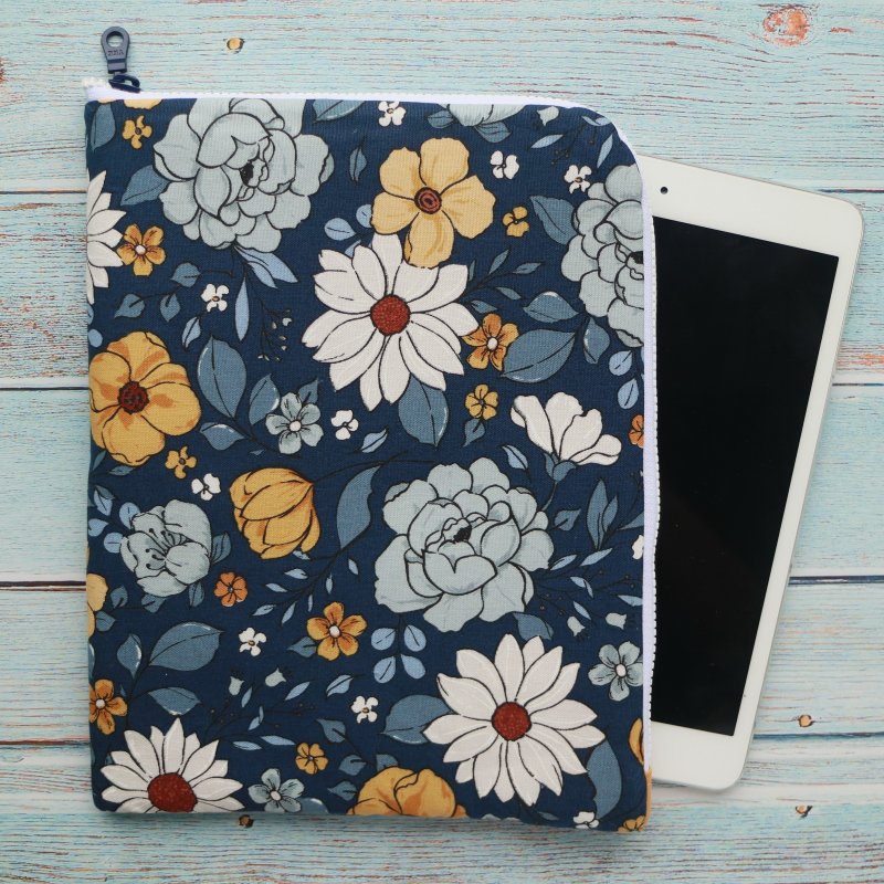 6吋 電子書 收納包 (閱讀器保護套) L型拉鍊袋電子書保護套 - 電腦包/筆電包 - 棉．麻 