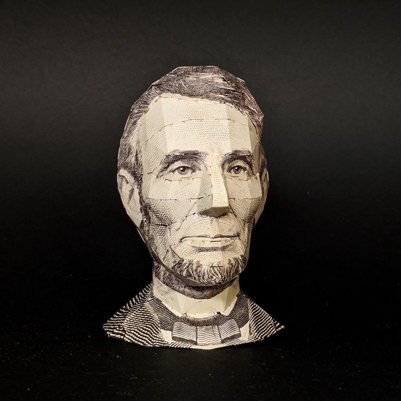 【酷比頭紙模型】美國總統 林肯 Lincoln | 免剪貼 手作 立體拼圖 - 木工/竹藝/紙雕 - 紙 多色